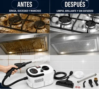 Limpiador de vapor portátil multifuncional de alta presión para la limpieza de la cocina, el hogar y el coche 🔥
