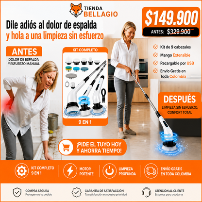 COMBO Cepillo 9 EN 1 - 🚚 ¡ENVÍO GRATIS A todo el país!