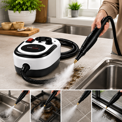 Limpiador de vapor portátil multifuncional de alta presión para la limpieza de la cocina, el hogar y el coche 🔥